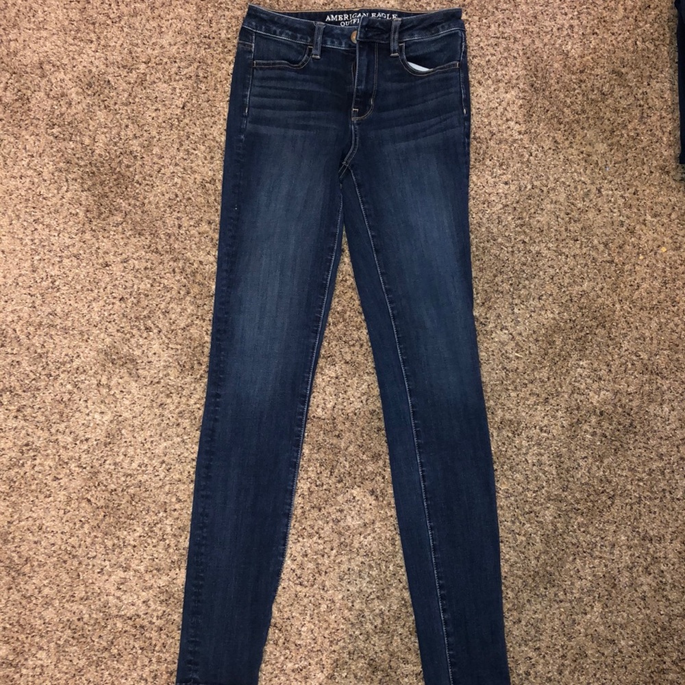 AMERICAN EAGLE DENIM ALL SIZE 0Long, super skinny - Picture 4 of 6